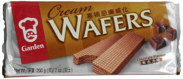 GARDEN: Wafers Cream Chocolate, 7 OZ