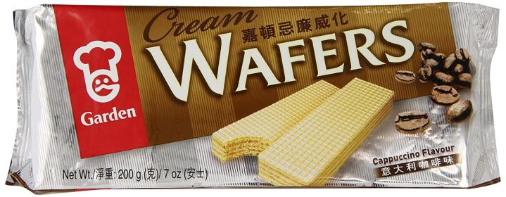 GARDEN: Wafers Cream Cappuccino, 7 OZ