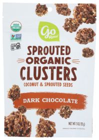 GO RAW: Clusters Chocolate Dark, 3 OZ