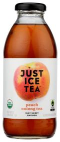 EAT THE CHANGE: Just Ice Tea Peach Oolong Tea, 16 fo