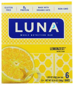 LUNA: Lemon Zest Bar, 10.14 oz