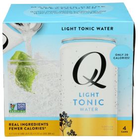 Q TONIC: Water Tonic Light 4Pk, 30 fo