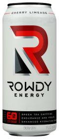 ROWDY ENERGY: Drink Energy Cherry Lime, 16 fo