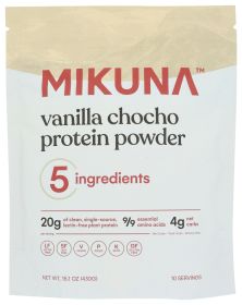 MIKUNA: Vanilla Chocho Protein Powder, 15.1 oz