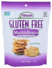 MILTONS: Gluten Free Baked Multigrain Crackers, 4.5 Oz