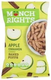 MUNCH RIGHTS: Apple Cinnamon Baked Puffs, 3 oz