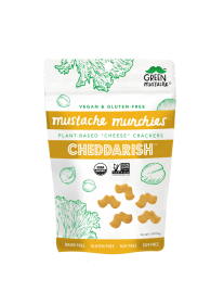 GREEN MUSTACHE: Crackers Vegan Cheddarish, 4 oz