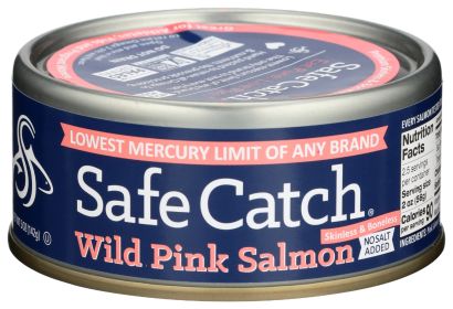 SAFECATCH: Wild Pacific Pink Salmon No Salt Added, 5 oz