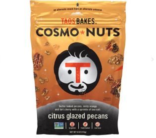 TAOS BAKES: Cosmo Nuts Citrus Glazed Pecans, 4 oz