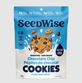 SEEDWISE: Chocolate Chip Cookies, 2.85 oz