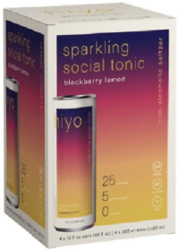 HIYO: Seltzer Blckbrry Lemon 4Pk, 48 FO