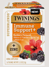 TWINING TEA: Tea Sprblend Imm Zinc, 16 BG