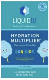 LIQUID I.V: Kids Cotton candy 8ct, 2.25 oz