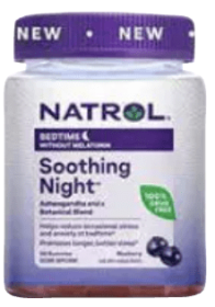 NATROL: Soothing Night Blueberry Gummies, 30 cp