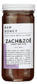 ZACH & ZOE SWEET BEE FARM: Wildflower Honey With Lavender, 8 oz