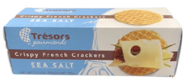 TRESORS: Crispy Sea Salt Crackers, 3.3 OZ