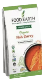 FOOD EARTH: Sauce Simmr Fish Curry, 10.58 oz