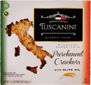 TUSCANINI: Original Parchment Crackers, 3.5 oz