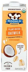 MOOALA: Unsweetened Coconut Oatmilk, 33.8 fo