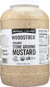 WOODSTOCK: Organic Stoneground Mustard, 1 ga