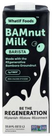 WHATIF FOODS: Barista Bamnut Milk, 33.8 fo